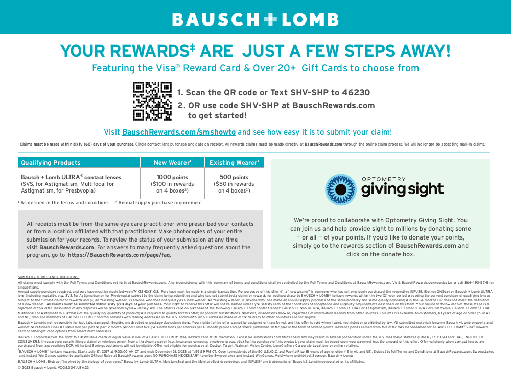 Bausch + Lomb Rebate image B